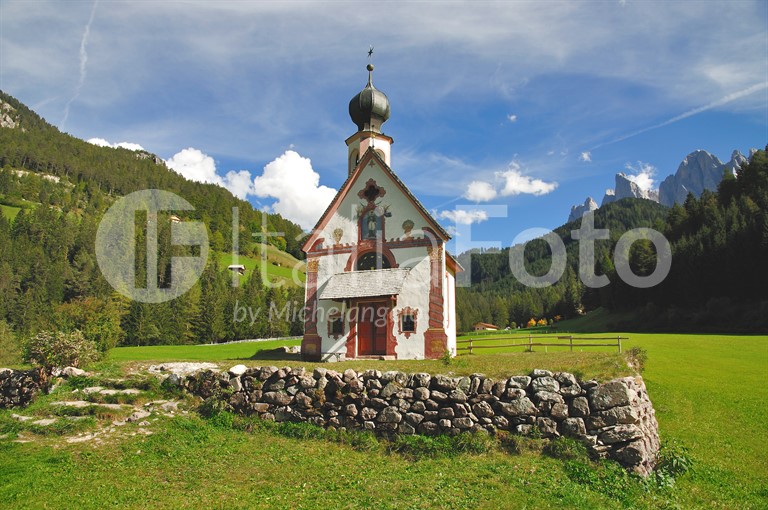 Kirchlein zum heiligen Johannes Nepomuk in Ranui, Villnößtal