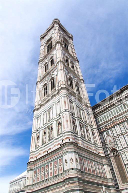 Toskana-Florenz-Glockenturm von Giotto
