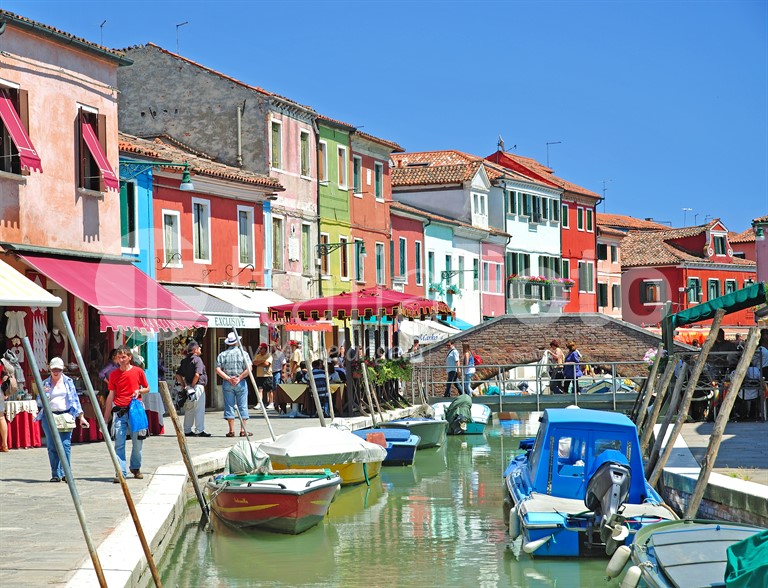 Venetien-Lagune von Venedig-Burano
