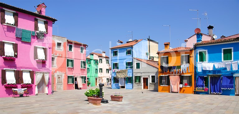 Venetien-Lagune von Venedig-Burano