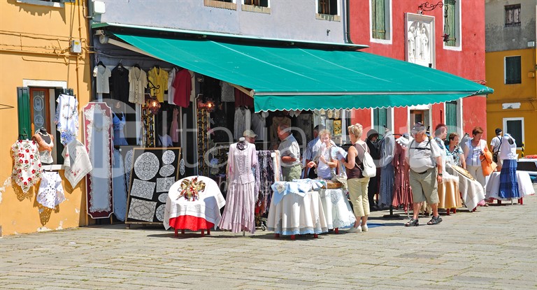 Venetien-Lagune von Venedig-Burano