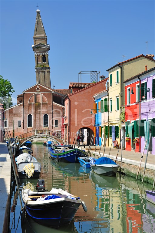 Venetien-Lagune von Venedig-Burano